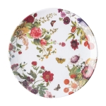 Field of Flowers Melamine Dinner Plate Measurements: 11\W
Made of Melamine, BPA Free
Imported

Use & Care	Dishwasher safe, top shelf recommended; not oven, microwave or freezer safe
